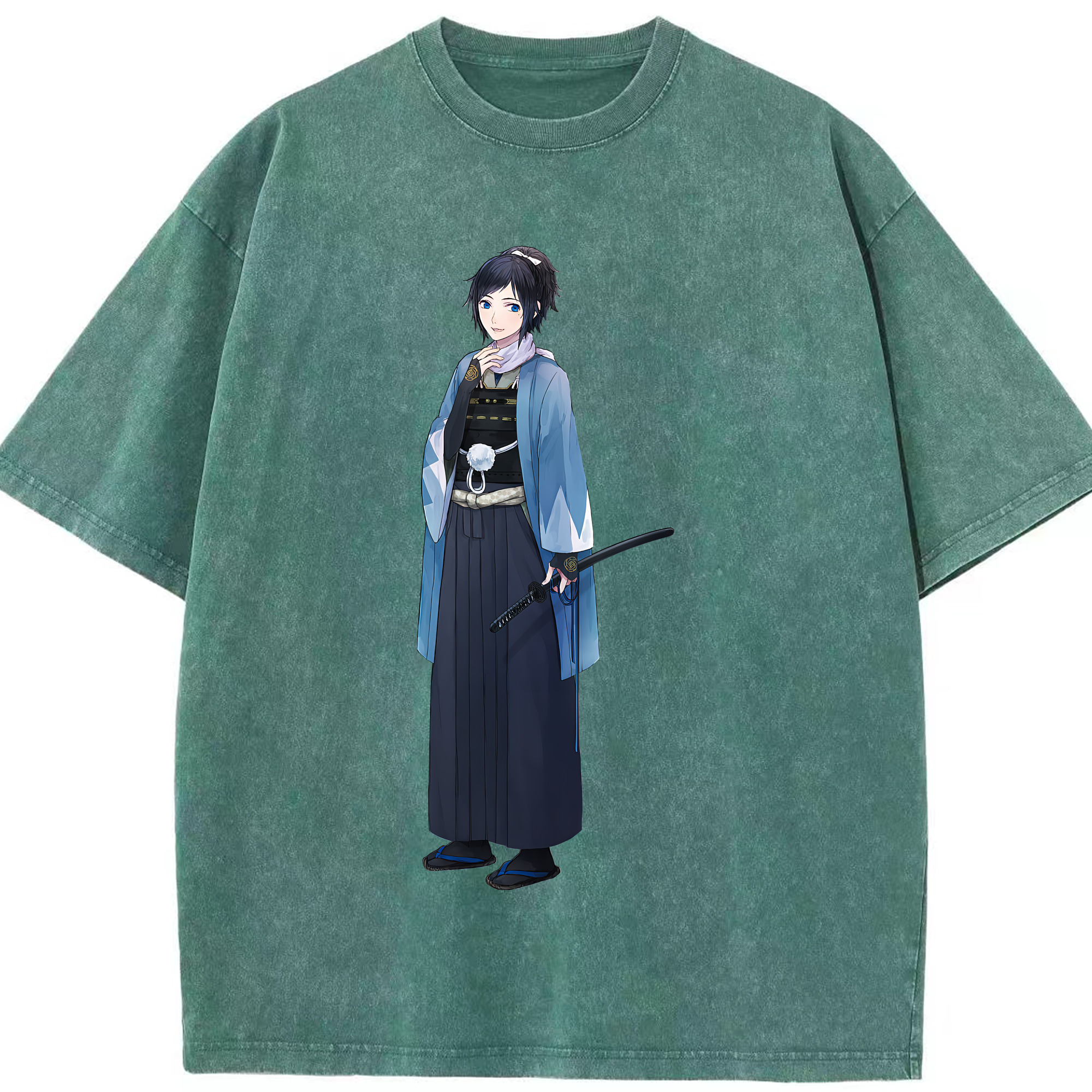 （画像用） 刀剣乱舞 Touken Ranbu 綿100% ヴィンテージ風 半袖Tシャツ（フロントプリント）